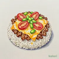 肉倍チーズMAX タコスミート釜飯