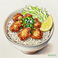 ねぎ塩レモンから揚げ丼