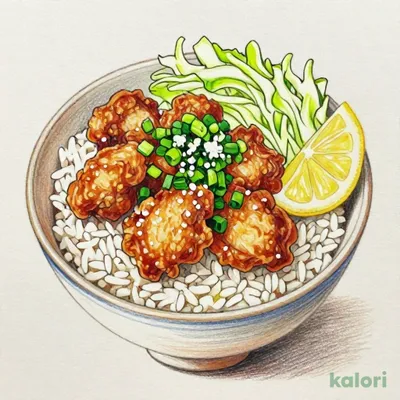 ねぎ塩レモンから揚げ丼