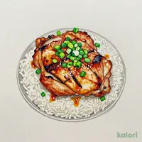 ねぎ塩鶏もも丼
