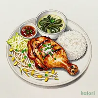 ねぎ塩鶏もも定食