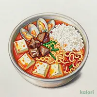 ホルモンラーメンスン豆腐定食