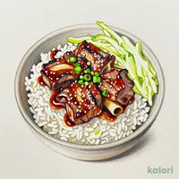 Premium Galbi Rice Bowl