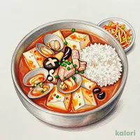具だくさんうま辛スン豆腐定食