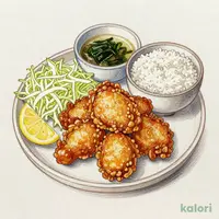 韓丼のから揚げ定食