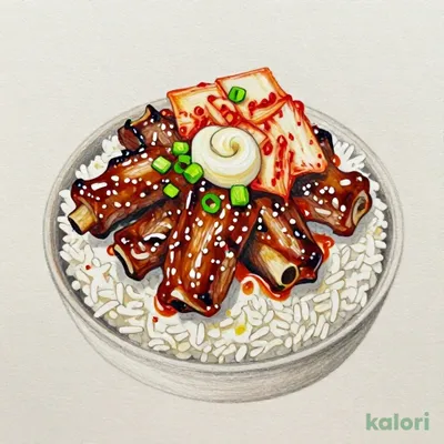 キムチカルビ丼（元祖盛）