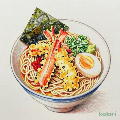 冷しざる麺（煮玉子入り）