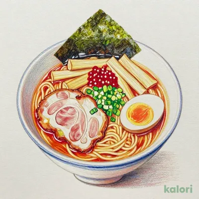 赤河童ラーメン(味玉入り)