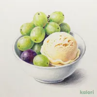 クイーンルージュ(R)＆シャインマスカット食べ比べ ～ミニバニラアイス添え～