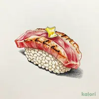 大とろ塩炙り 柚子のせ