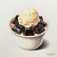 紅茶ゼリー~バニラアイス添え~
