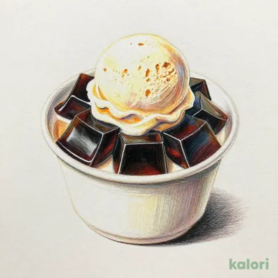 紅茶ゼリー～バニラアイス添え～