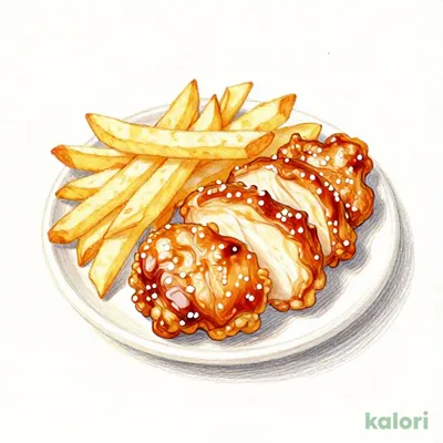 ちょこっとフライドポテト＆二段仕込の醤油 とり唐揚げ