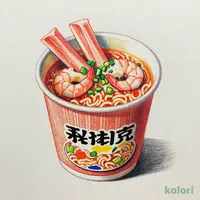 鯛スープの海鮮 辛ラーメン