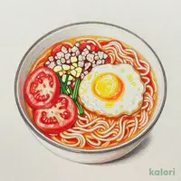 トマト辛麺 (レギュラーサイズ・こんにゃく麺150g)