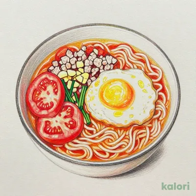 トマト辛麺 (レギュラーサイズ・こんにゃく麺100g)