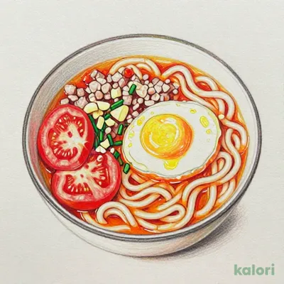 トマト辛麺 (レギュラーサイズ・うどん麺200g)