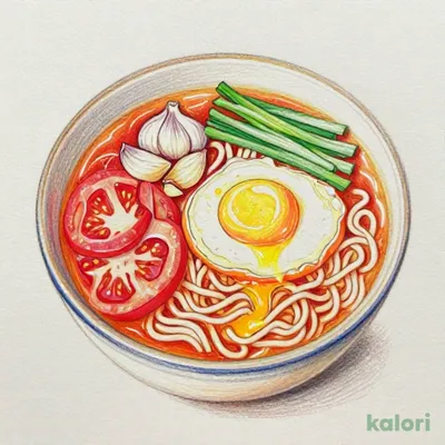 トマト辛麺 (レギュラーサイズ・中華麺100g)