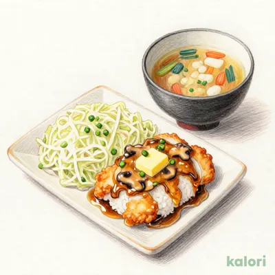 出汁とり天と白身魚からあげのきのこバターあんかけ定食