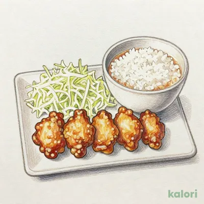 出汁とり天合盛り定食