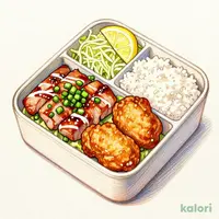 Two-Kind Green Onion Salt Grilled Bento