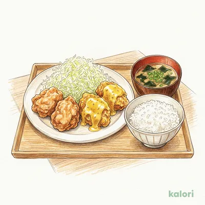 ハニーマスタード合盛り定食【4個】