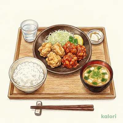 ヤンニョム合盛り定食【6個】