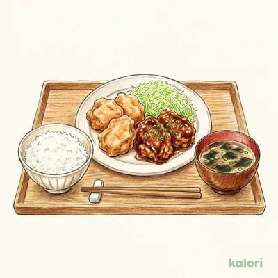 甘とろ合盛り定食【4個】