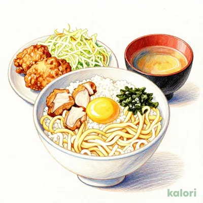 親子丼＆から揚げ・味噌汁セット