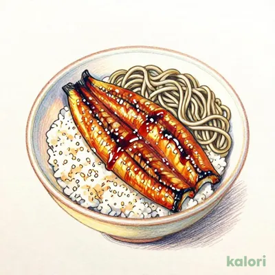 ★Double Soba★ Grilled Eel Rice Bowl & Soba Set