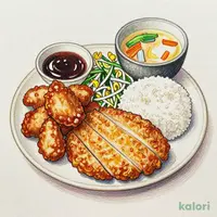 Hokkaido-Style Zangi (Fried Chicken) Set Meal with Genghis Khan Sauce