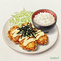 博多　やまや明太マヨから揚げ定食【3個】