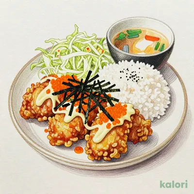 Hakata Yamaya Spicy Cod Roe Mayo Fried Chicken Set, 4 pcs