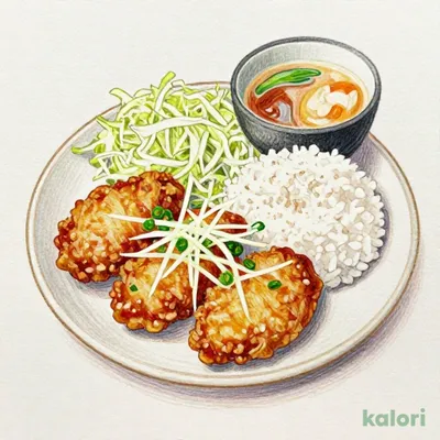 おろしから揚げ定食　【4個】