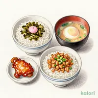 2種のミニ丼満腹セット