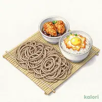 【から揚げ2個付】盛り蕎麦＆ミニハイカラ丼セット