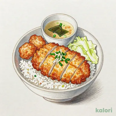 信州名物　山賊焼き丼　から揚げ・味噌汁セット