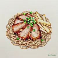 炙り鳥豚油そば