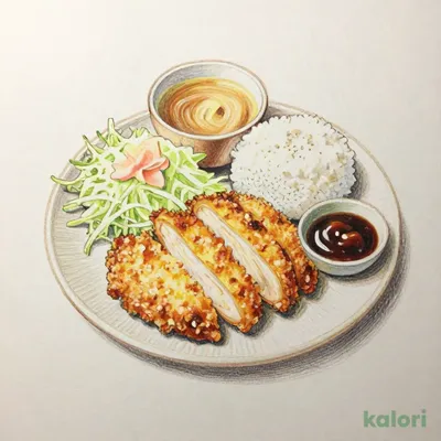 国産ささみ味噌かつ定食