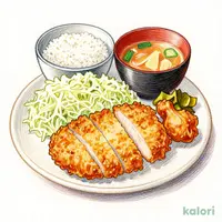Aged Pork Loin Cutlet and Fried Chicken Set Meal