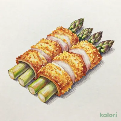 ランチ 一品アスパラ巻き