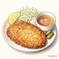 三元豚わらじかつ定食