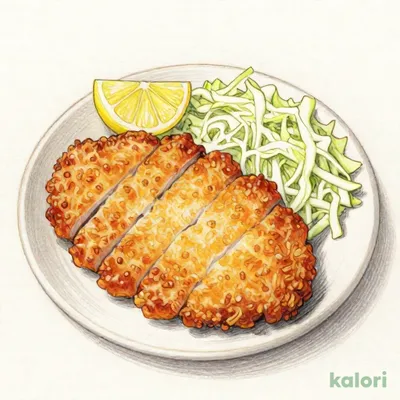 三元豚わらじかつ定食（単品）