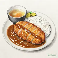 三元豚ロースかつカレー定食