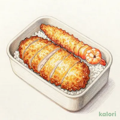 テイクアウト 黄金豚のロースかつ(120g)&海老フライ弁当