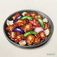彩り野菜の酢豚定食（単品）