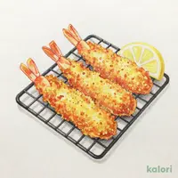 海老フライ定食(単品)