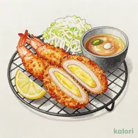 海老＆ヒレとチーズチキンかつ定食