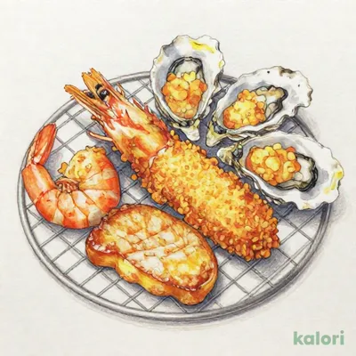 ランチ かき&海老・ヒレかつ（単品）