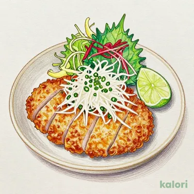 新鮮香味野菜とたっぷりおろしかつ
